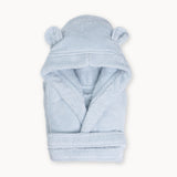 Organic Cotton Hooded Robe - Blue - HoneyBug 