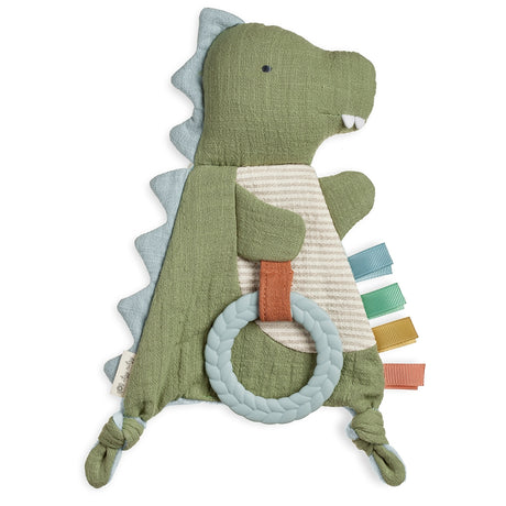 Bitzy Crinkle™ Dino Sensory Toy with Teether - HoneyBug 