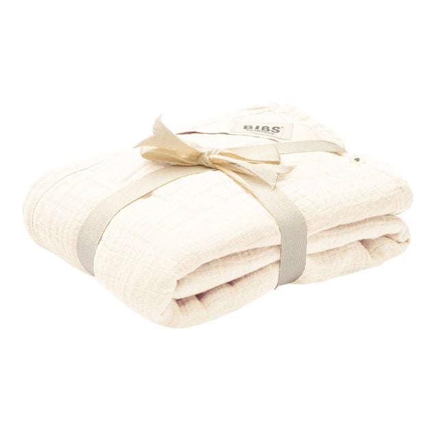 BIBS Cuddle Muslin Swaddle - Ivory - HoneyBug 