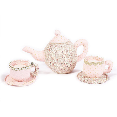 Floral Stuffed Toy Tea Set - HoneyBug 