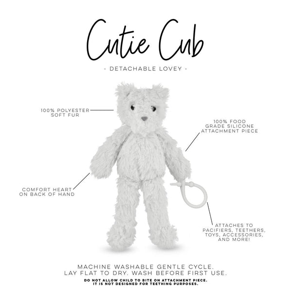 Cutie Cub Lovey - Tan Bear - HoneyBug 