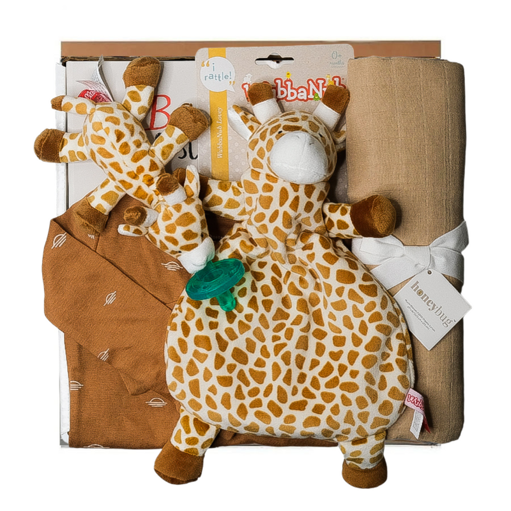 The Wubbanub Gift Box - Giraffe - HoneyBug 