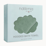 Organic Cotton Hooded Towel - Sage - HoneyBug 