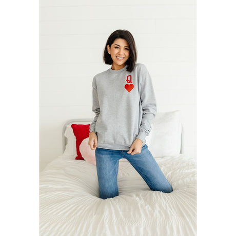 Queen of Hearts Women's Sweatshirt - HoneyBug 