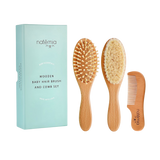 Wooden Baby Hair Brush and Comb Set - HoneyBug 