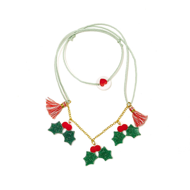 Mistletoe Xmas Necklace - HoneyBug 