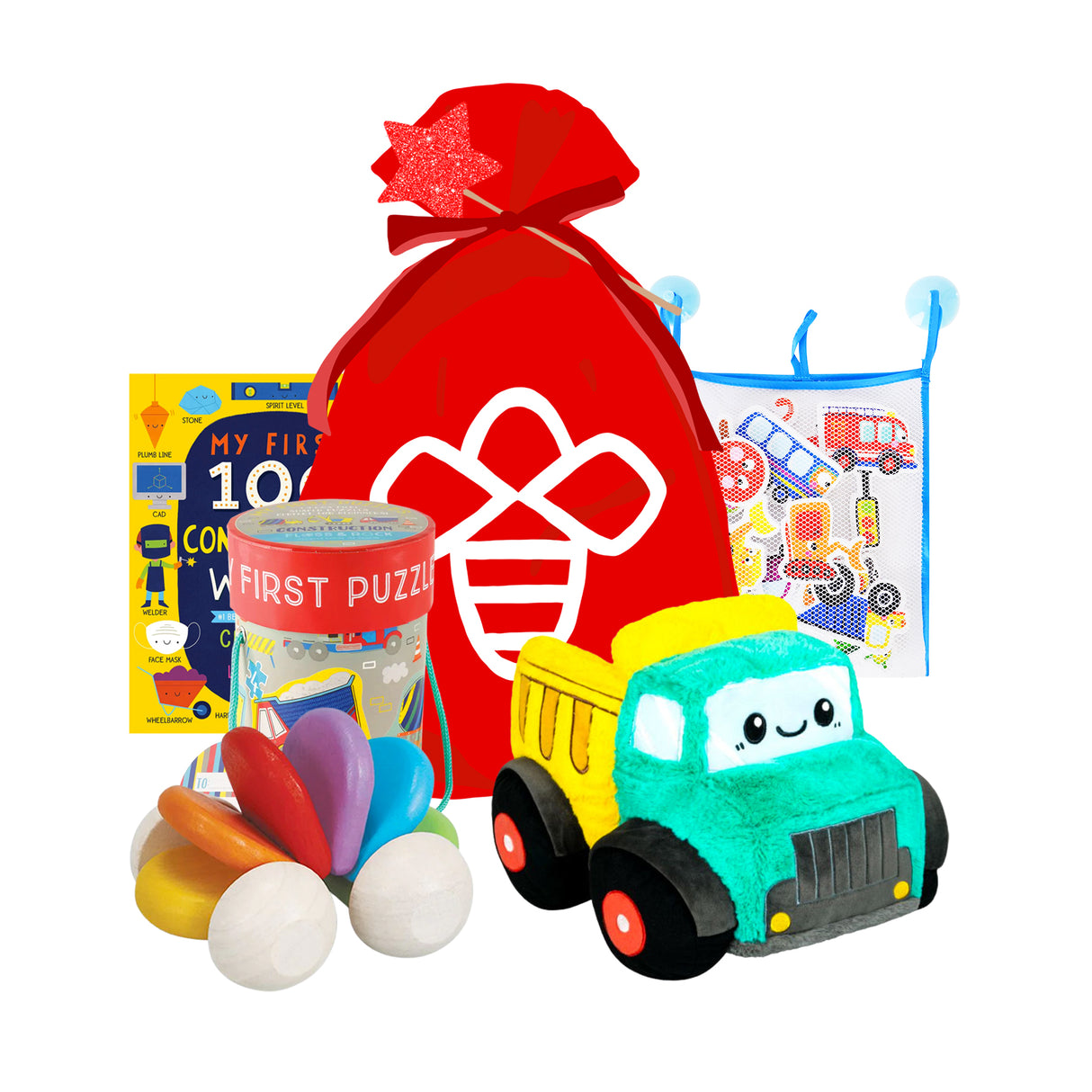 Construction Cars Holiday Gift Set for Baby - HoneyBug 