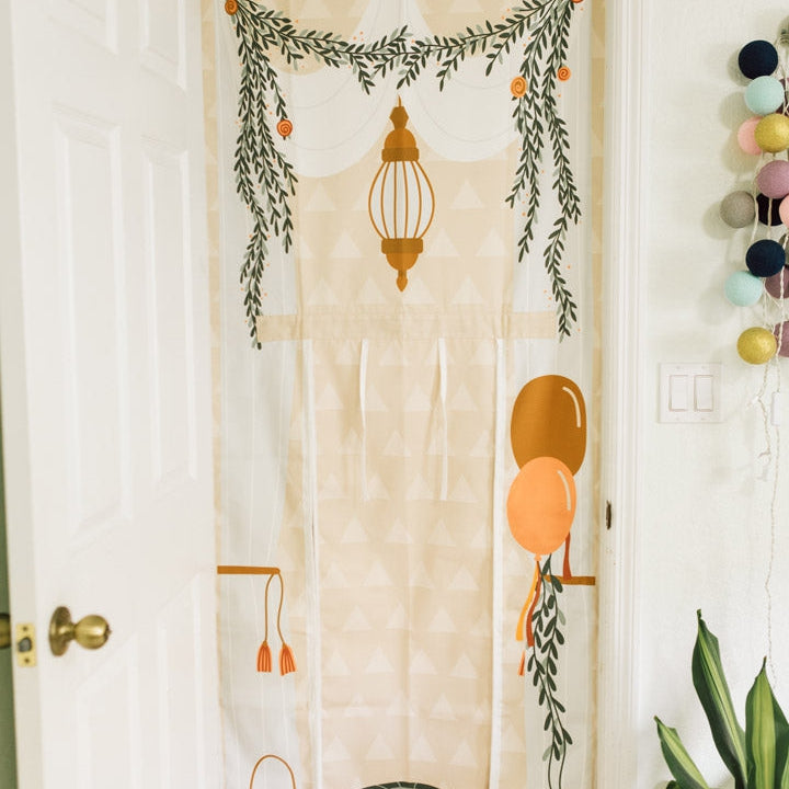 Boho Tea House & Garden Doorway Storefront - HoneyBug 