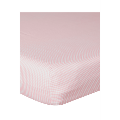 Pink Ginghan Baby Crib Sheets - HoneyBug 