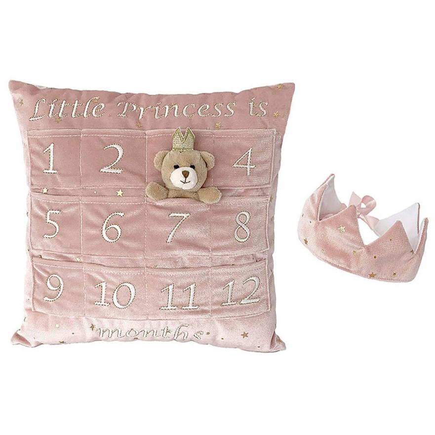 Princess First Year Pillow & Crown Gift Set - HoneyBug 