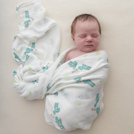 Honu Honi Muslin Swaddle Blanket - HoneyBug 