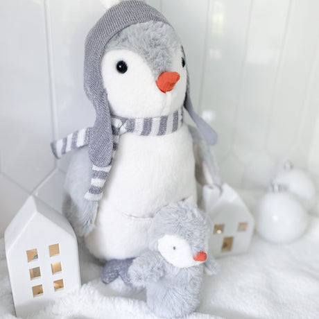 'Pebble' The Penguin And Baby Plush Toy - HoneyBug 