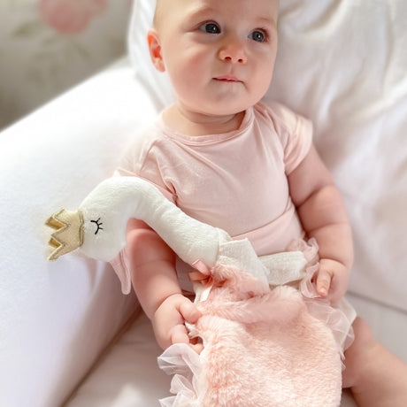 'Selene' Swan Security Blanket - HoneyBug 