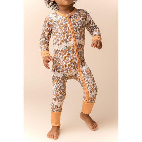 Oopsie Daisy Zipper Romper - HoneyBug 