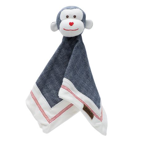 Organic Cottage Collection - Monkey Lovey (Lake Blue) - HoneyBug 