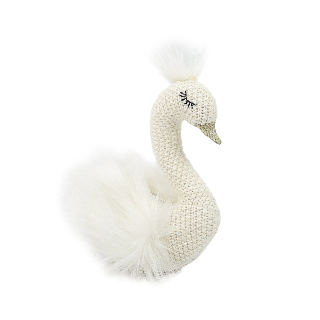 Layla Knit Swan - HoneyBug 