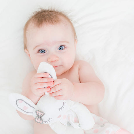 Muslin Lovey - Pink Bunny - HoneyBug 