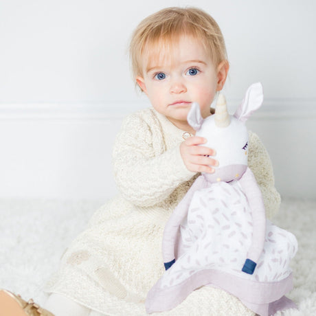 Muslin Lovey - Modern Unicorn - HoneyBug 