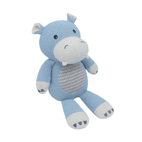 Whimsical Knit Toy - Henry Hippo - HoneyBug 