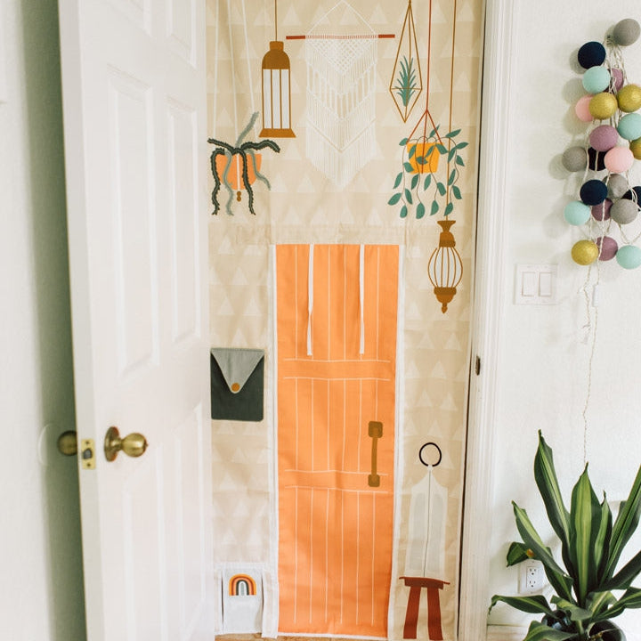 Boho Tea House & Garden Doorway Storefront - HoneyBug 