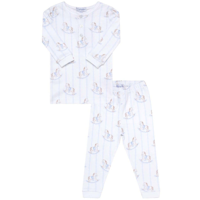 Blue Rocking Horse Pajamas  - HoneyBug 