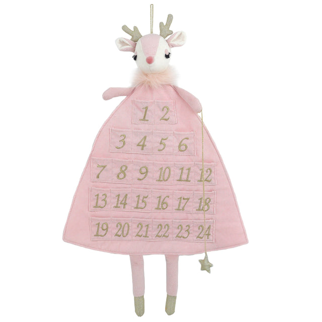 Pink Reindeer Advent Calendar - HoneyBug 