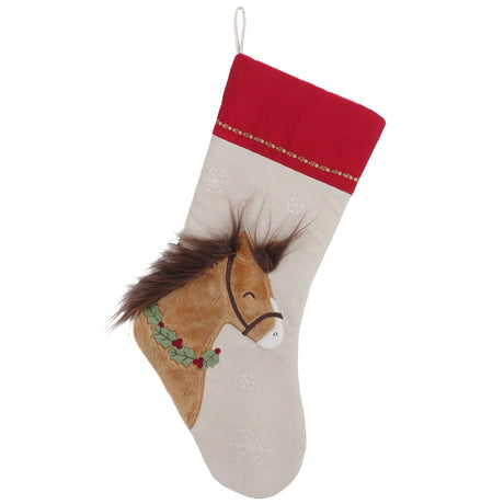 Horse & Holly Stocking - HoneyBug 