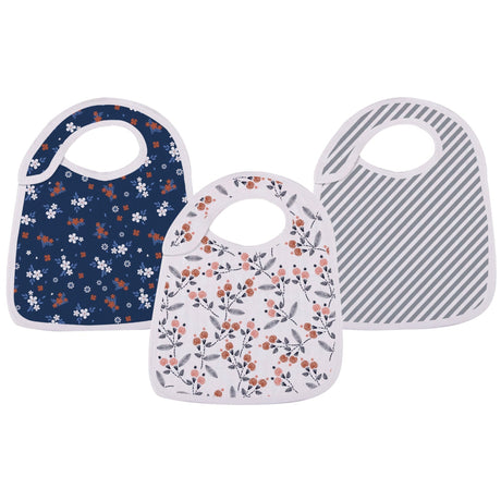 Blooms Floral Snap Bib Set of 3 - HoneyBug 