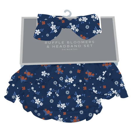 Serenity Floral Bamboo Bloomer Headband Set - HoneyBug 