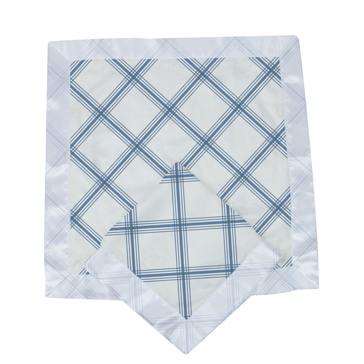 Blue Buffalo Check Plaid Newcastle Blankie - HoneyBug 