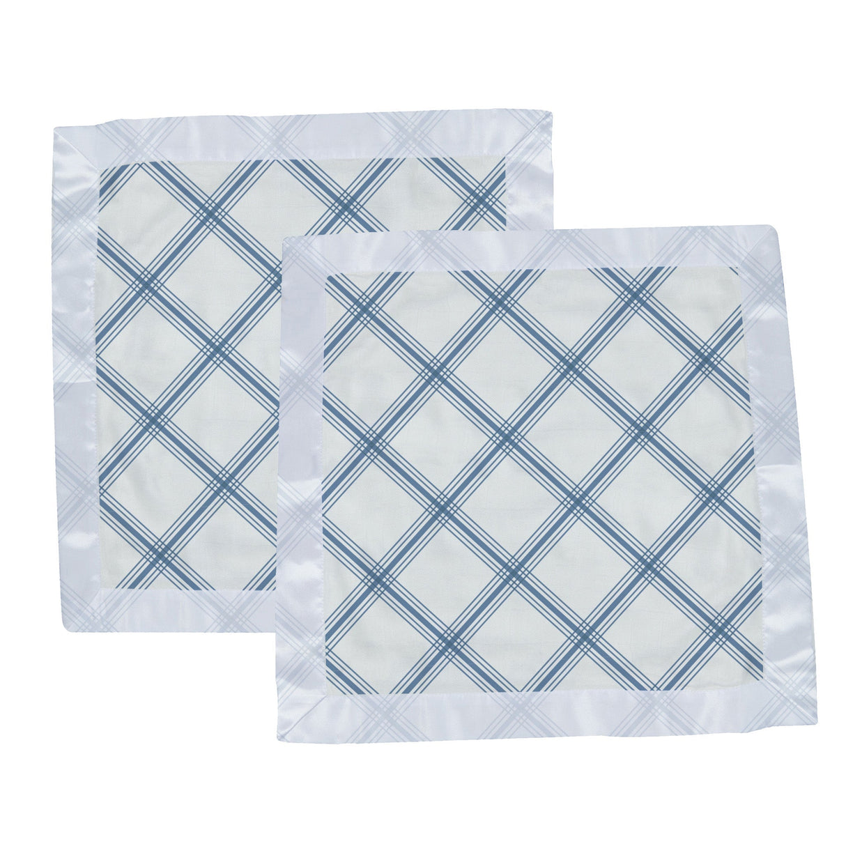 Blue Buffalo Check Plaid Newcastle Blankie - HoneyBug 