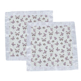 Winsome Butterflies Cotton Muslin Security Baby Blankie - HoneyBug 