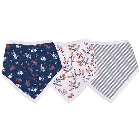 Blooms Bamboo Bandana Bibs 3PK - HoneyBug 