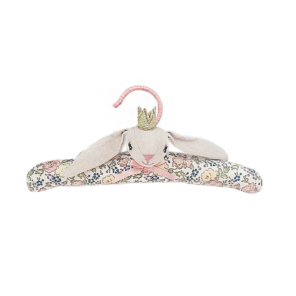 Blush Muslin Sleep Sack And Bunny Padded Hanger - HoneyBug 