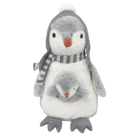 'Pebble' The Penguin And Baby Plush Toy - HoneyBug 