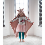 'Uliana' Plush Unicorn Hooded Blanket - HoneyBug 