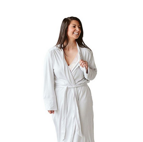 Organic Bamboo Womens Robe - Desert Mist - HoneyBug 