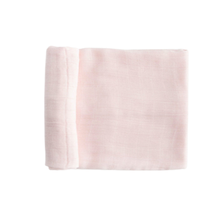 Deluxe Muslin Swaddle - Blush - HoneyBug 