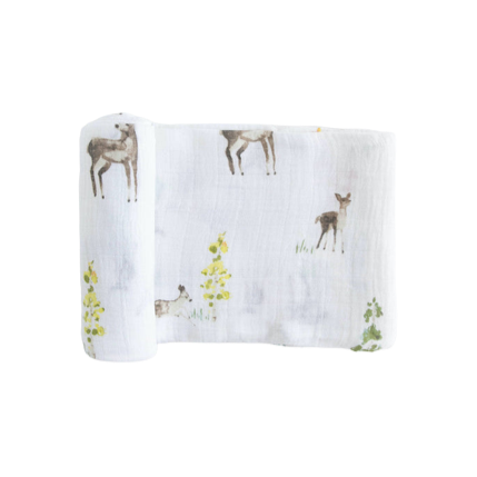 Cotton Muslin Swaddle - Oh Deer! - HoneyBug 