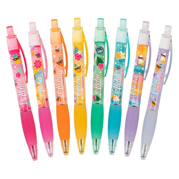 Aloha Unicorn Glitter Gel Smens (Smelly Pens) 8-pack