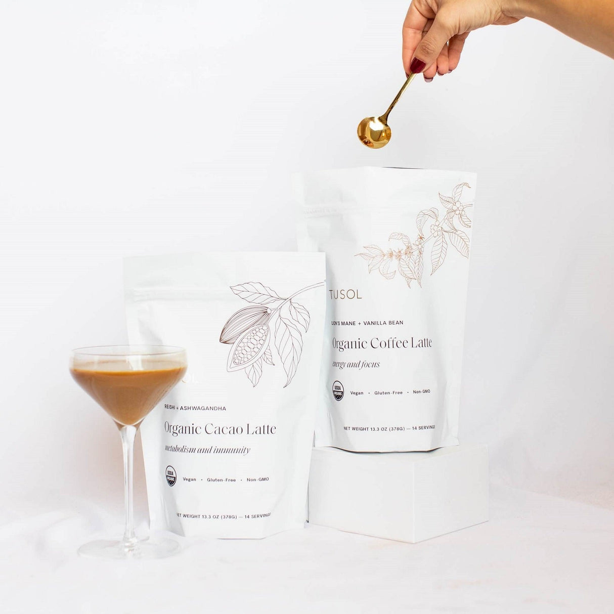 Organic Superfood Latte Mix by TUSOL Wellness - HoneyBug 