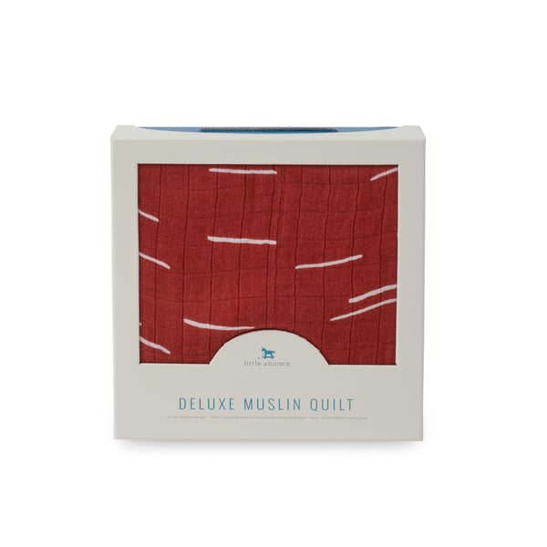 Deluxe Muslin Quilt - Baked Clay - HoneyBug 