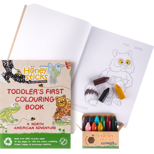 The Creative Kid Coloring Set - North American Adventure by Honeysticks USA - HoneyBug 