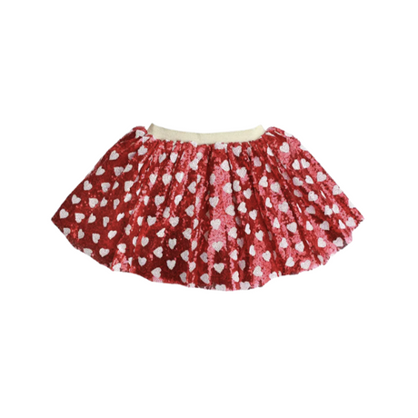 Red Sparkle Heart Tutu - HoneyBug 