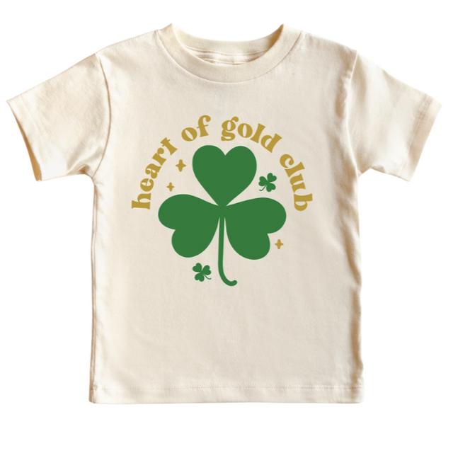 Heart Full of Gold Shirt - Natural - HoneyBug 