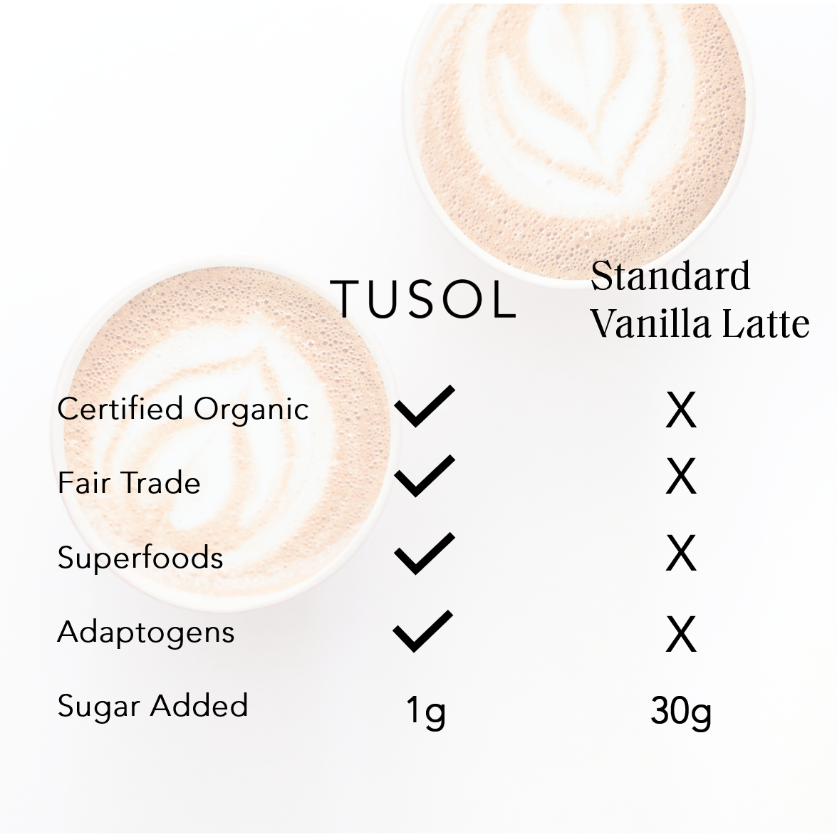 Organic Superfood Latte Mix by TUSOL Wellness - HoneyBug 