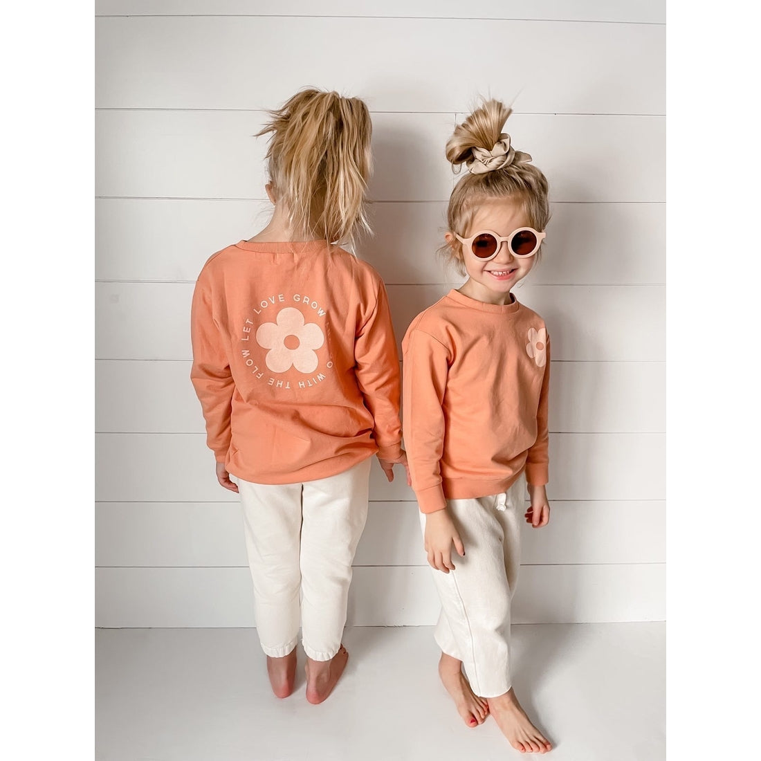 Let Love Grow Kid's Pullover Sweatshirt - HoneyBug 