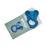 Natural Rubber Teether Elephant - Blue - HoneyBug 