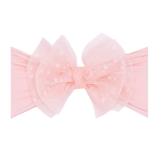 Tulle Fab Bow - Rose Quartz - HoneyBug 