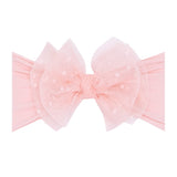 Tulle Fab Bow - Rose Quartz - HoneyBug 